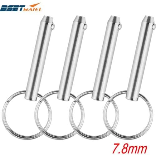 4PCS 7.8*51mm BSET MATEL Marine Grade 316 Stainless Steel 5/16 inch Quick Release Ball Pin for Boat Bimini Top Deck Hinge