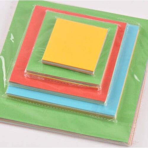 50 Sheets DIY Kids Folded Craft Paper Square mix color Origami Paper Handmade Folding Paper Scrapbooking Decorative Craft c2543