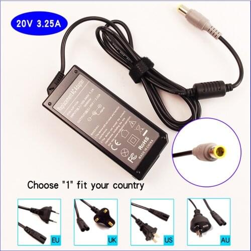 20V 3.25A Laptop PC Ac Adapter Battery Charger for IBM / Lenovo / Thinkpad L330 L410 L412 L420 L421 L510 L512 L520 L521 SL300