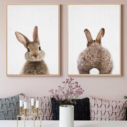 Diamond cross stitch rabbit rabbit butt tail poster rhinestone DIY Mosaic diamond embroidery sales home decor
