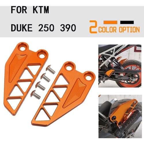 CNC Aluminum Motorcycle Footrest Plate Rearset Decoration for KTM Duke 250/390 2017-2019