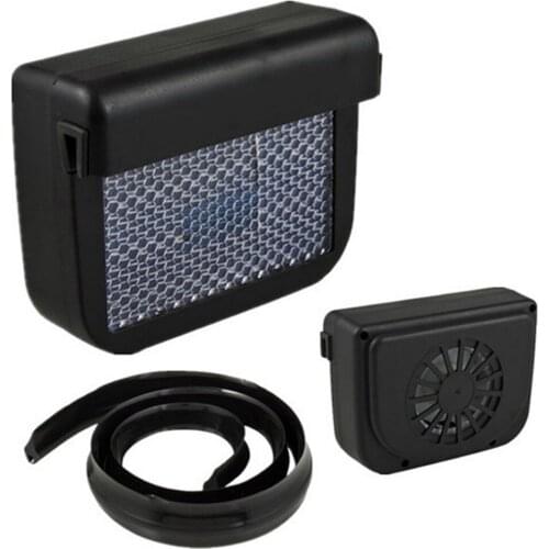 Car Window Fan Solar Powered Auto Air Vent Cool Fan Cooler Energy Saving Ventilation System Radiator Car Air Vent Cooling Fan