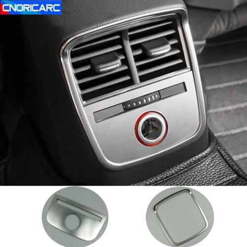 Car Styling Rear Air Vents Decoration Frame Cover Trim For Audi A3 8V 2013-2019 Rear Cigarette Lighter Panel Modified Decals