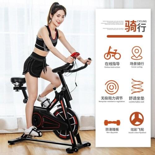 Indoor Ultra-quiet Home Magnetron Exercise Bike Aluminum Alloy Non-slip Pedal Fitness Equipment Dynamic Bike