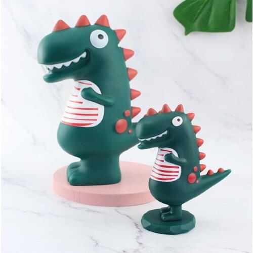 Dinosaur Piggy Bank Fall-proof Cute Creative Tyrannosaurus Rex Money Piggy Bank Net Decorative Ornaments Gift Cash Coin WJ910