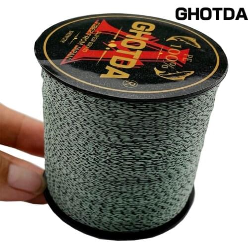 GHOTDA 8 Strands PE Fishing Line Braided Invisible Spotted 300M Multifilament Fishing Wire Carp Fishing Line Tool