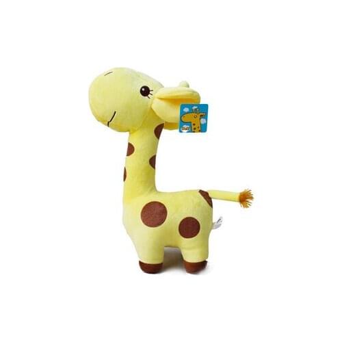 Stuffed animal plush 42cm cute yellow giraffe toy doll gift w1062