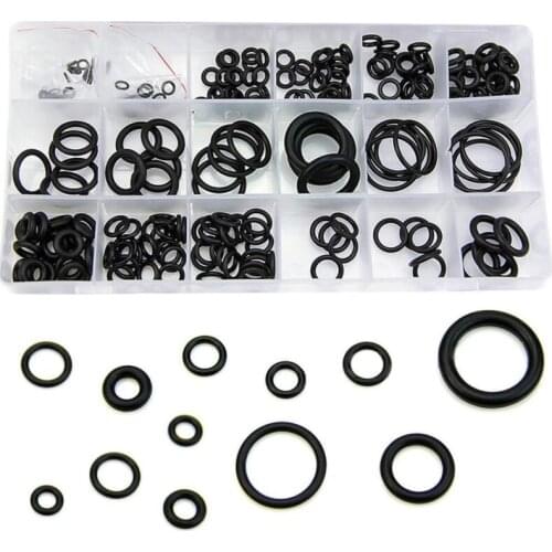 225Pcs Rubber O Ring Assortment Set Hydraulic Plumbing Gasket Paintball Seal Kit