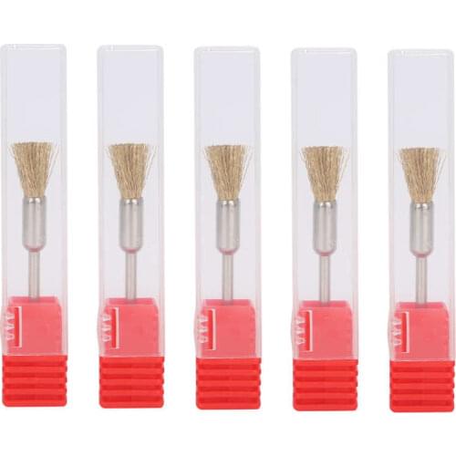 Nail Drill Bit Brush Nail Drill Bit Cleaning Brush Brass Wire Grinding Head Cleaner Brush Manicure Tool