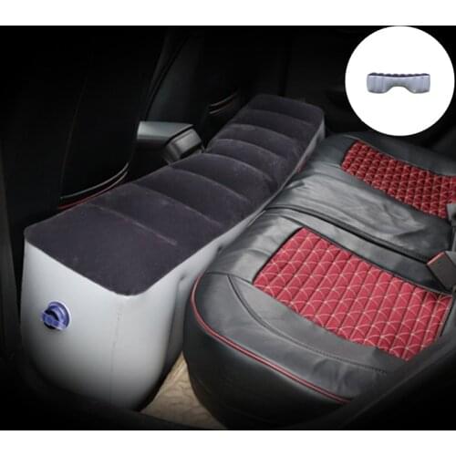 Car Air Mattress Vehicle Inflatable Thickened Travel Bed Sleeping Pad Camping Accessory Car Self-driving Travel Mattress
