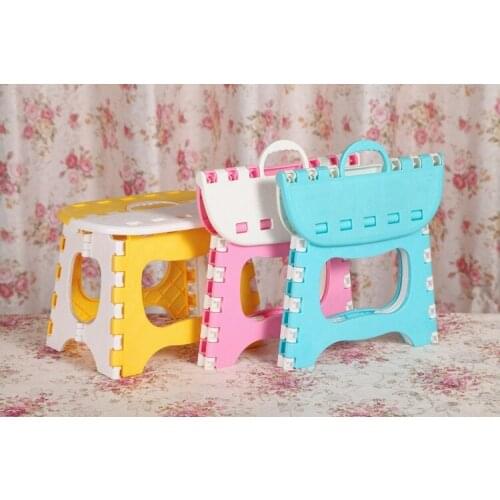 Wholesale Eco-friendly Portable Kindergarten children Folding stools Thicken Safety small seat with handle