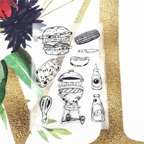 Grill Hand Account Transparent Clear Silicone Stamp For Diy Scrapbooking Photo Album Decorative Clear Stamp Sheets