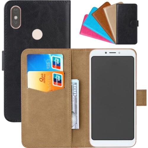 Luxury Wallet Case For DEXP GS155 PU Leather Retro Flip Cover Magnetic Fashion Cases Strap