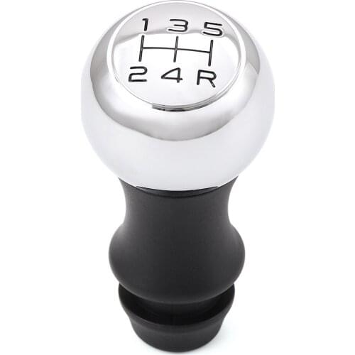 FaroeChi 5 Speed Alloy MT Gear Shift Knob For Peugeot 106 206 207 306 307 408 508 807 Aluminum Alloy Black