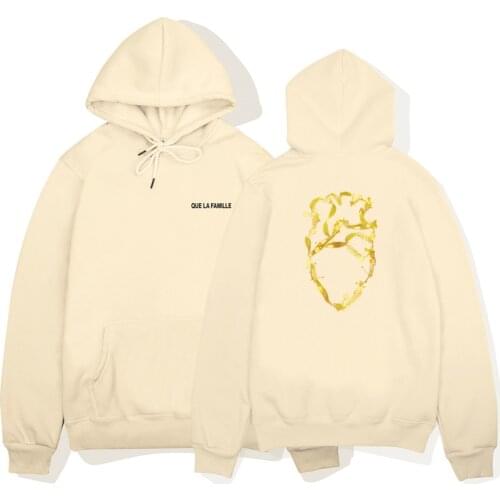 Hoodie Sweatshirts New Autumn Fashion Hoodie Men Women Warm Fleece Coat Hooded Men Brand Hoodies QUE LA FAMIL LE Sweatshirts