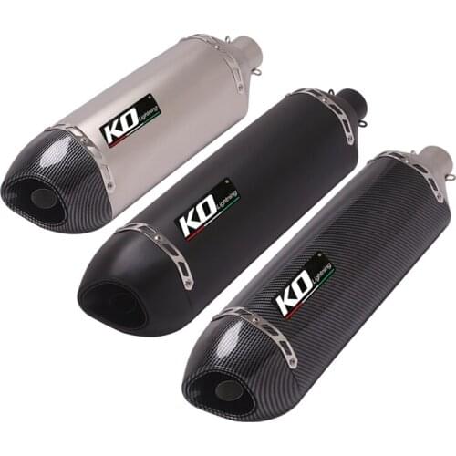 Universal 38-51mm Motorcycle Exhaust Muffler Pipe Stainless Steel Escape with Removable DB Killer Street Bike Dirt Bike 470mm