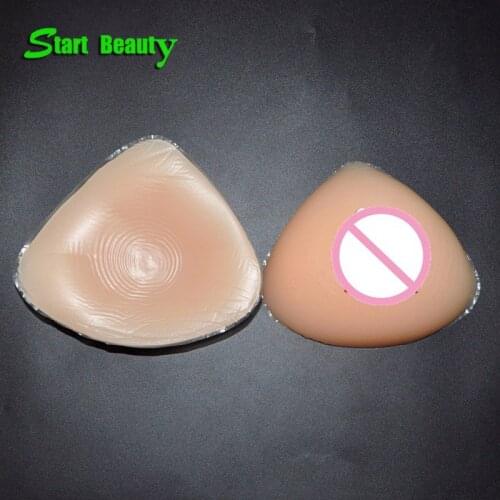 Top Quality B cup Silicone Fake Breasts Forms prosthesis Artificial Boobs Forms for surgery recovery 600g/pair