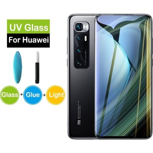 UV Liquid Tempered Glass For Xiaomi Poco X3 NFC UV Full Glue Screen Protector For Xiaomi Poco X2 Pro PocoX3 NFC Protective Glass