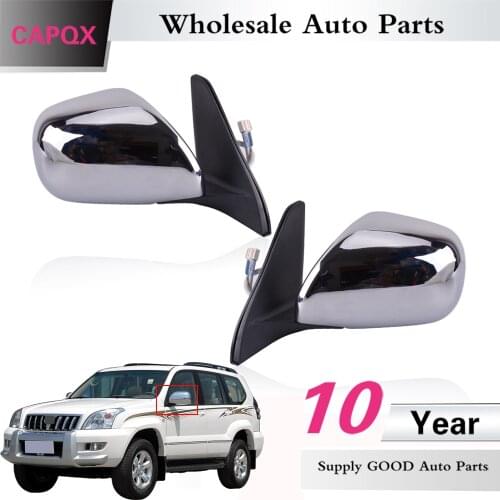 CAPQX 1Pair rearview mirror outside mirror 5pin For LAND CRUISER PRADO GRJ120 RZJ120 TRJ120 KZJ120 2002 2003 2004 2005 2006