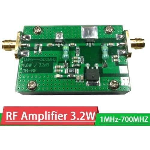1MHZ-700MHZ 30DB 3.2W RF Power Amplifier HF VHF UHF FM transmitter For 433MHZ 315M Ham Radio AMP Walkie talkie Shortwave remote