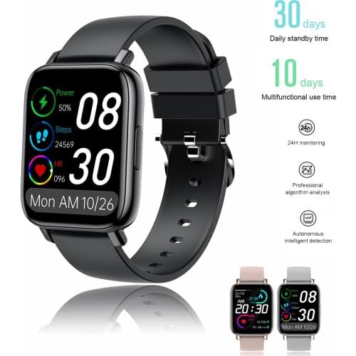 1.7in Screen Men Women Square Smart Watch Activity Fitness Pedometer Waterproof Sport Watch Full Touch Wristwatch Smartwatch#g3