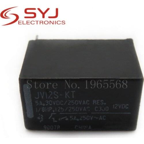 1pcs/lot JV12S-KT JV24S-KT JV12-KT JV24-KT 4Pin 5A30VDC/250VAC 12VDC Power Relay In Stock