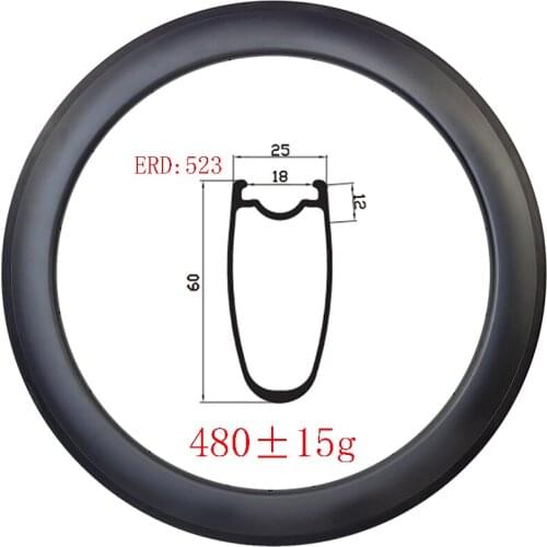 480g 700c 60mmx25mm Tubeless carbon rims 25mm width basalt track brake UD 3K 12K matte glossy 18H 20H 24H 28H 32H Road race bike