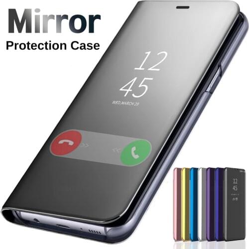 For vivo v20 se pro y20 y20i pcase smart mirror stand flip coque fundas for vivo v20 se pro y20 y20i smartphone shockproof shell