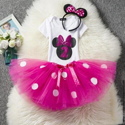 Disney Girls Dress Minnie Dot Tulle Pageant Unique Dresses Kids Clothes Party Fancy Costume Cosplay Baby Tutu Dresses Vestidos