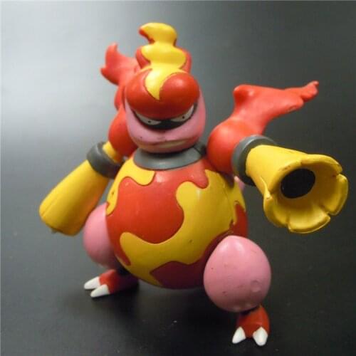 Pokemon Fire Type Magmortar Magmar Joints Movable Limited Action Figure Model Toys