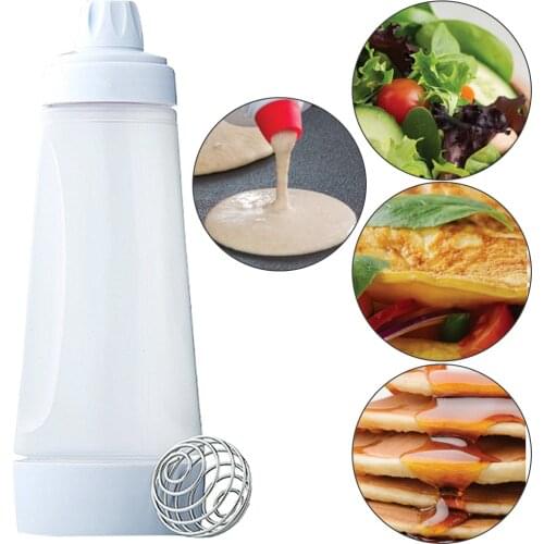 Batter Mixing Bottle Cupcake Muffin Pancake Dispenser Tool Stirring ball Waffle Blender Shaker Bottle Kitchen Cake Baking Tool