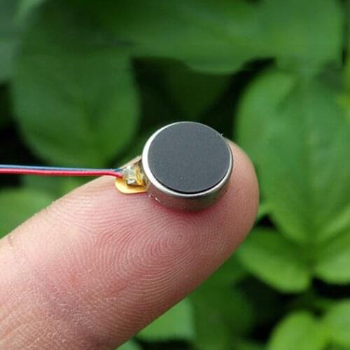 DC 3V 3.7V Micro 10mm Round Motor Button Coin Type Vibration Vibrating Motor Small Tiny Vibrator DIY Mobile cell phone Massager