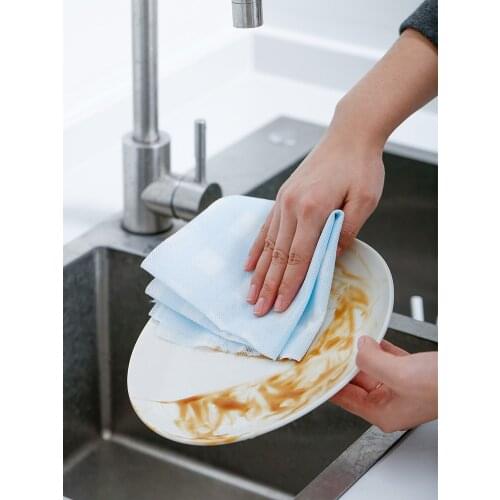 Washable Not Contaminated with Oil Lazy Cloth Kitchen Nonwoven Fabric Wet Household Paper Disposable Dish