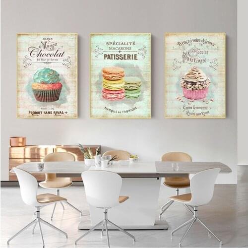 Wall Art Picture For Living Room Decor No Framed Nordic Decoration Home Posters Kitchen Restaurant Dessert Bread Canvas Painting