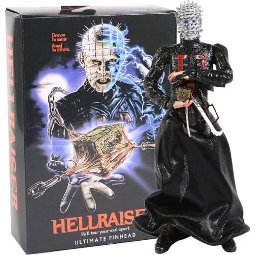 NECA Hellraiser He'll Tear Your Soul Apart Ultimate Pinhead Figures Collectable Model Toy Gifts Doll