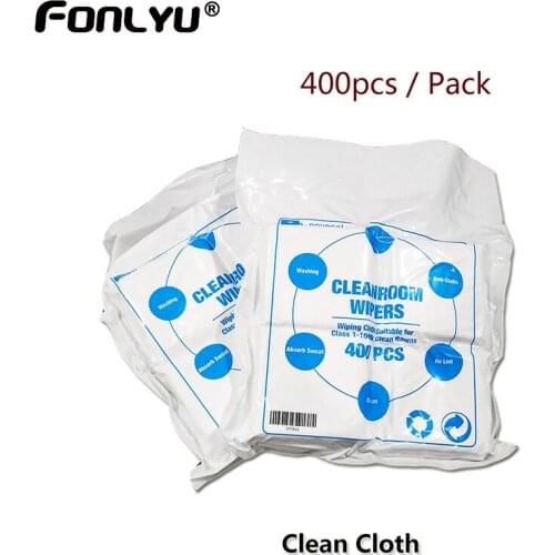 Novecel 400pcs/Bag Soft Non Dust Cloth for LCD Screen Cleaning Glue Remover Cleanroom Wiper Cleaning Mobile Phone Repair Tools