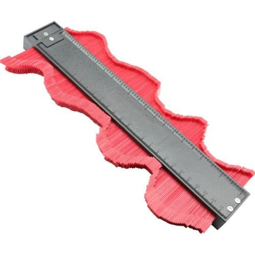 Plastic Profile Copy Gauge Contour Gauge Duplicator 250mm Wood Curved Ruler with Magnet Tiling Laminate Tiles General Tools