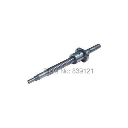 Rolled ballscrew SFU1605 with single nut 362mm length with both end machined