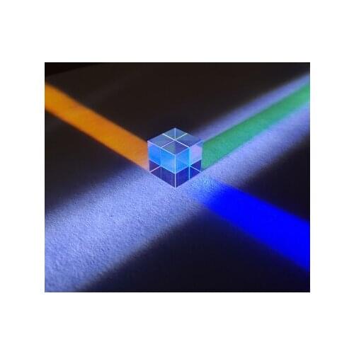 Rainbow Glass Prism 28MM Large Color Combination Prism Gift Light Cube Six-sided Polished Creative Pendant Custom Glass Lens