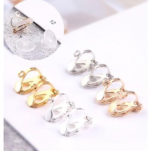 Earring Clips Jewelry Accessories Components Diy Handmade Material 10pcs