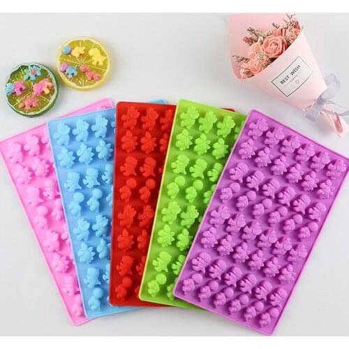 48 Cavity Silicone Mini Dinosaur Cake Mold Chocolate Biscuit Cake Cupcake Doughnut Mould Child Baking Dessert Kitchen Tools