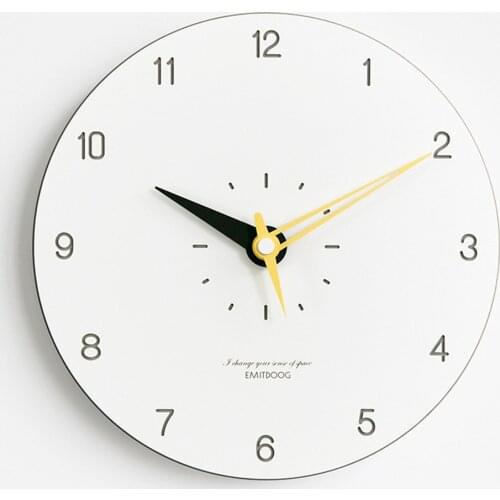 Modern Design Wooden Wall Clock Nordic Round Minimalist Luxury Colorful Artistic Silently Clock on The Wall Home Decor C5T051