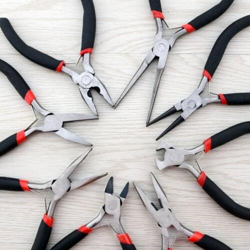 JGMI Hair Extension Wig Pliers Salon DIY Tools for Micro Rings Links Loop Beads Feather Stainless Steel Flat Elbow