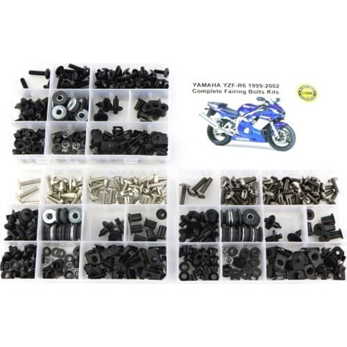 Fit For Yamaha R6 1999 2000 2001 2002 Motorcycle Complete Full Fairing Bolts Kit Washer Fastener Bodywork Screws Clips Steel