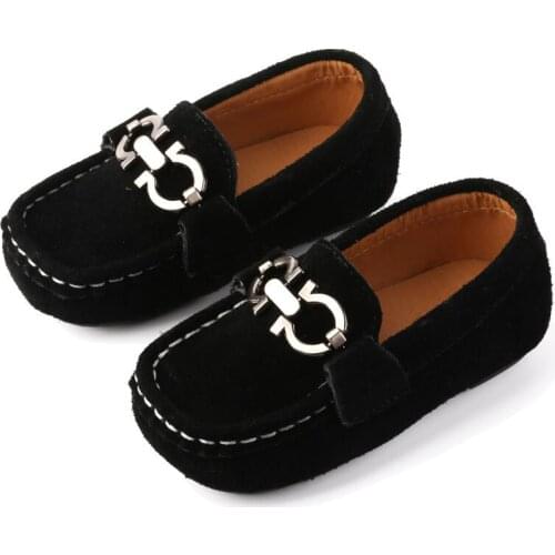 High Quality Girls' Loafe Shoes Leather 2021New Baby Single Shoes Soft Sole Childrens Shoes little boy spring and Autumn