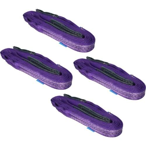 MroMax High Quality Polyester Flat Sling Polyester Load Bearing 1t Width 25mm Total Length 6m 1T6M Hardware Sling Tool 1/2/4pcs