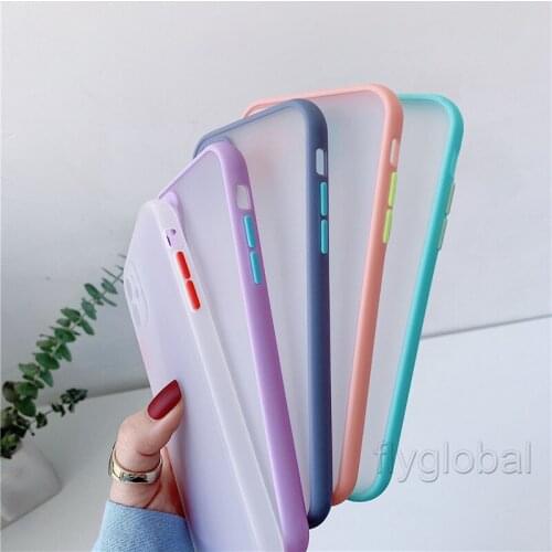 Camera Lens Protection Shockproof Phone Case For iPhone 12 11 Pro Max Mini XS XR X 8 7 Plus Silicone Frame Clear Matte Cover