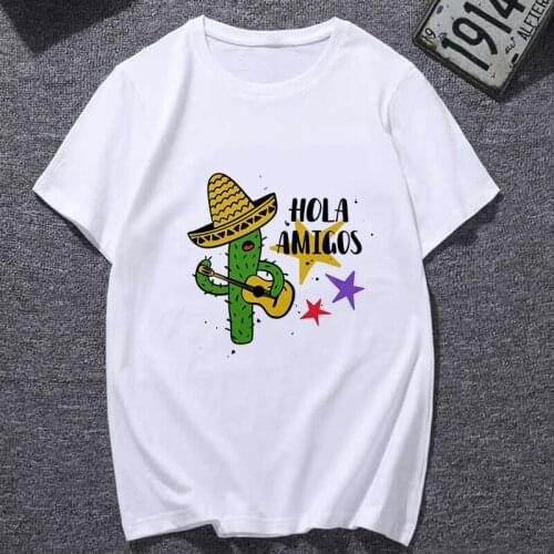 Shirts Women 2020 Cactus Balloon Print T Shirt Women Fashion Harajuku Short Sleeve T-shirt Personality Tshirt Female