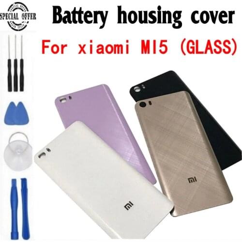 100% Original For Xiaomi mi5 Back Replacement Housing Glass Back Case battery Cover for Xiaomi mi5 Back Replacement FREE SHIP