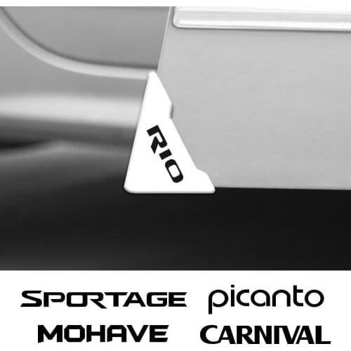 For Kia SPORTAGE RIO PICANTO MOHAVE CARNIVAL SELTOS CARENS NIRO CERATO VENGA STINGER K5 2Pcs Car Door Corner Anti-scratch Covers